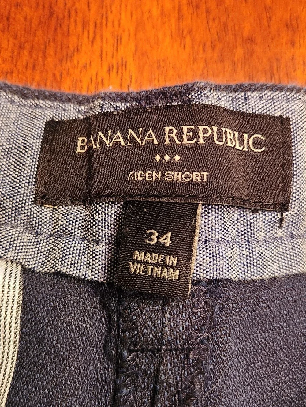 Men's Banana Republic Size 34 Navy Casual Cotton Shorts Aiden Like New